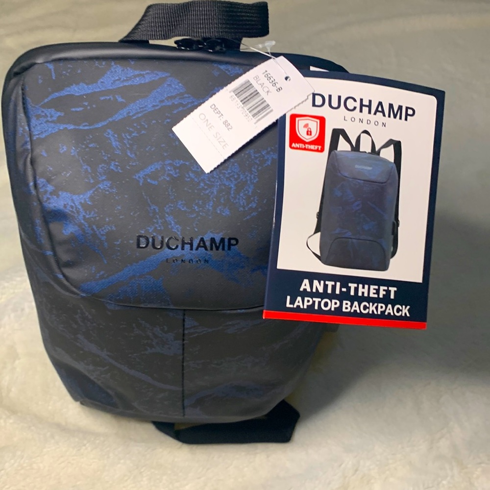 DUCHAMP Camo Print Anti-Theft Laptop Backpack